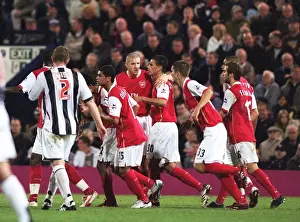 Jeremie Aliadiere celebrates scoring his and Arsenals 1st goal