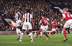West Bromwich Albion v Arsenal (LC) 2006-07 Collection: Jeremie Aliadiere scores Arsenals 2nd goal