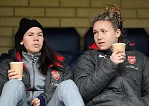 Reading Ladies Fc v Arsenal Women 2017-18 Gallery: Jessica Samuelsson and Josephine Henning (Arsenal). Reading Ladies 0: 0 Arsenal Women