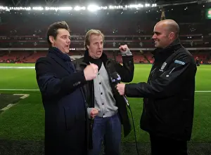 Arsenal V Manchester United 2014-15 Prints: Jim Carrey and Jeff Daniels at Arsenal vs Manchester United, Premier League 2014-15