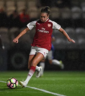 Jodie Taylor in Action: Arsenal Women vs Everton Ladies Pre-Season Match