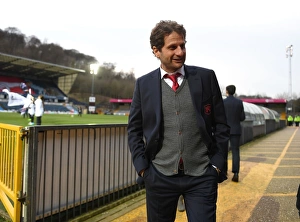 Arsenal Women V Manchester City Ladies - Continentail Cup Final Prints: Joe Montemurro, Arsenal Women Manager: Pre-Match Inspection at Continental Cup Final vs