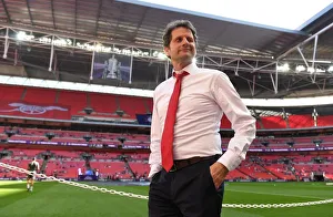 Arsenal Women V Chelsea Ladies - FA Cup Final 2018 Prints: Joe Montemurro: Arsenal Women's Manager Prepares for FA Cup Final Showdown Against Chelsea Ladies