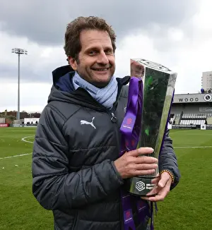 Arsenal Women V Manchester City Women 2018-19 Prints: Joe Montemurro Celebrates Arsenal Women's WSL Title Triumph over Manchester City