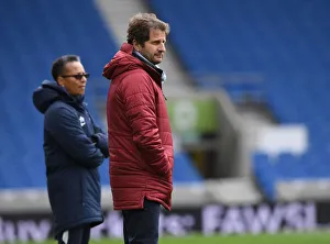 Brighton And Hove Albion Women V Arsenal Women 2018-19 Prints: Joe Montemurro Guides Arsenal Women in FA WSL Showdown Against Brighton & Hove Albion