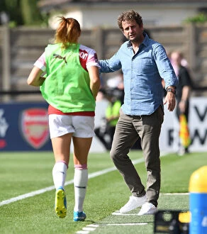 Images Dated 19th August 2018: Joe Montemurro Leads Arsenal Women in Continental Cup Clash Against West Ham United