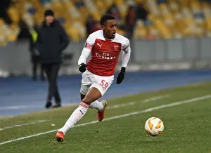 FC Vorskla Poltava V Arsenal 2018-19 Prints: Joe Willock in Action: Arsenal vs. Vorskla Poltava, UEFA Europa League 2018-19