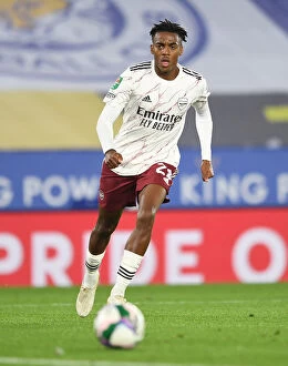 Images Dated 24th September 2020: Joe Willock in Action: Arsenal vs. Leicester City - Carabao Cup Showdown
