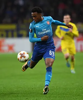 FC BATE Borisov V Arsenal 2017-18 Prints: Joe Willock in Action: Arsenal's Europa League Battle at FC BATE Borisov (2017-18)