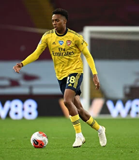 Images Dated 22nd July 2020: Joe Willock in Action: Aston Villa vs. Arsenal, Premier League 2019-2020
