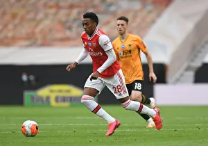 Wolverhampton Wanderers V Arsenal 2019-20 Prints: Joe Willock in Action: Wolverhampton Wanderers vs. Arsenal FC, Premier League 2019-2020