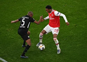 Arsenal V Eintracht Frankfurt 2019-20 Prints: Joe Willock (Arsenal) Gelson Fernandes (Eintracht)