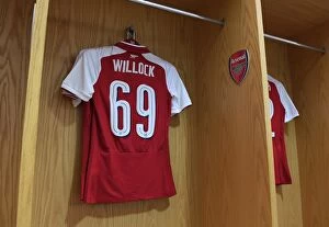 Arsenal v Doncaster Rovers - Carabao Cup 2017-18 Collection: Joe Willock (Arsenal) shirt. Arsenal 1: 0 Doncaster