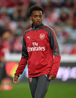 Sydney Western Wanderers V Arsenal 2017-18 Prints: Joe Willock: Arsenal Star's Pre-Match Focus at Sydney's ANZ Stadium (2017-18)