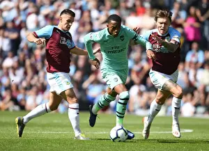Burnley V Arsenal 2018-19 Prints: Joe Willock Breaks Past Burnley's Defense: Burnley vs Arsenal, Premier League 2018-19