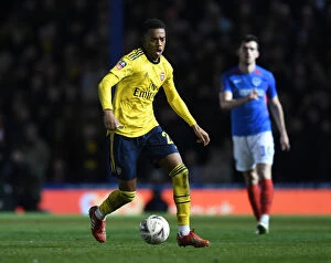 Portsmouth v Arsenal FA Cup 5th Rd 2020 Collection: Joe Willock Shines: Arsenal Overpower Portsmouth in FA Cup Showdown