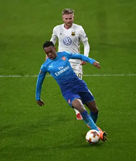 Arsenal V Östersunds FK 2017-18 Prints: Joe Willock vs. Dennis Widgren: A Europa League Showdown