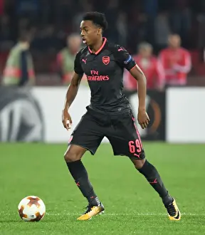 Red Star Belgrade V Arsenal 2017-18 Prints: Joe Willock's Breakout Performance: Arsenal's Europa League Triumph over Red Star Belgrade