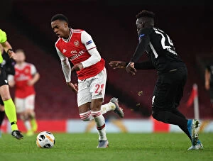 Images Dated 28th November 2019: Joe Willock's Dramatic Goal: Arsenal Secures Europa League Victory over Eintracht Frankfurt