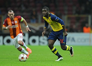 Joel Campbell in Action: Arsenal vs. Galatasaray, UEFA Champions League, Istanbul, 2014