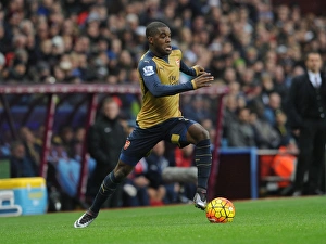 Aston Villa V Arsenal 2015-16 Prints: Joel Campbell in Action: Arsenal vs. Aston Villa, Premier League 2015-16