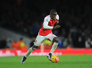 Arsenal V Manchester City 2015-16 Prints: Joel Campbell in Action: Arsenal vs Manchester City (Premier League 2015-16) - Emirates Stadium