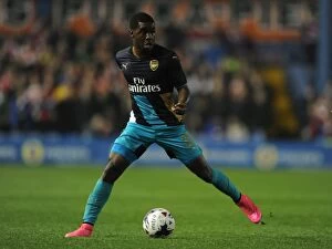 Sheffield Wednesday v Arsenal - Capital One Cup 2015-16 Collection: Joel Campbell in Action: Arsenal's Battle at Sheffield Wednesday (Capital One Cup 2015-16)