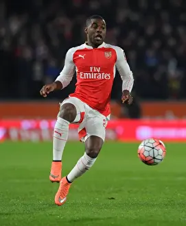 15/16 Hull City V Arsenal FA Cup Prints: Joel Campbell in Action: Arsenal's FA Cup Battle against Hull City