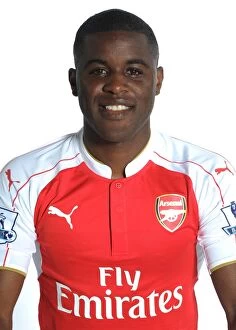 Arsenal 1st Team Photocall 2015-16 Collection: Joel Campbell of Arsenal. Arsenal Training Ground, London Colney, Hertfordshire