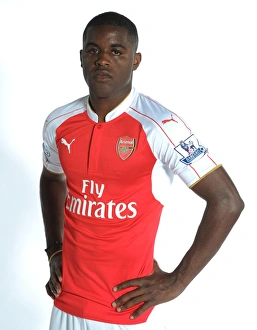 Arsenal 1st Team Photocall 2015-16 Prints: Joel Campbell at Arsenal Training: London Colney, 2015