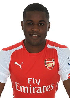 Joel Campbell at Arsenal's 2014-15 Photocall