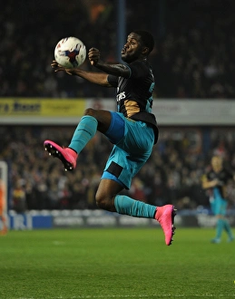 Sheffield Wednesday V Arsenal - Capital One Cup 2015-16 Prints: Joel Campbell's Showdown: Arsenal vs. Sheffield Wednesday in Capital One Cup Clash