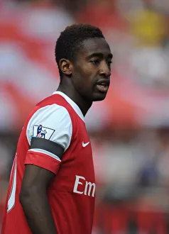 Arsenal v Liverpool 2010-2011 Collection: Johan Djourou (Arsenal). Arsenal 1: 1 Liverpool. Barclays Premier League