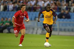 FC Twente V Arsenal Prints: Johan Djourou (Arsenal) Marko Arnautovic (FC Twente)