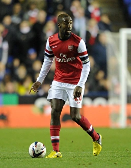 Johan Djourou (Arsenal). Reading 5: 7 Arsenal. Capital One Cup. Round 4
