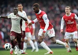 Johan Djourou (Arsenal) Sulley Muntari (Sunderland). Arsenal 0: 0 Sunderland