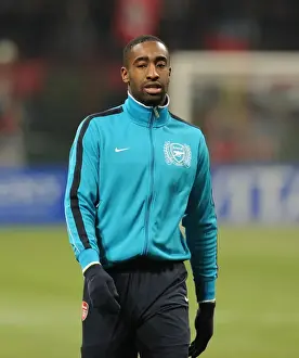 AC Milan V Arsenal 2011-12 Prints: Johan Djourou: Arsenal's Defender Ahead of AC Milan Clash in UEFA Champions League (2011-12)