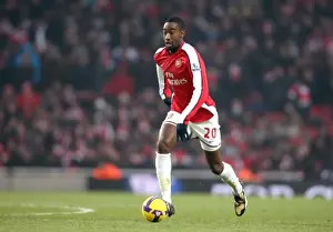 Johan Djourou Celebrates Arsenal's 1-0 Win Over Bolton Wanderers, Barclays Premier League, Emirates Stadium (10/1/09)