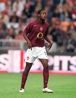 Johan Djourou Celebrates Arsenal's Win Against Porto at the Amsterdam Tournament