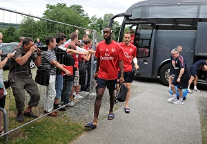 Johan Djourou and Manuel Almunia (Arsenal). Arsenal Training Camp, Bad Waltersdorf Johan Djourou and Manuel Almunia (Arsenal). Arsenal Training Camp, Bad Waltersdorf