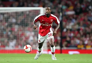 Arsenal V FC Twente 2008-09 Prints: Johan Djourou's Dominance: Arsenal's 4-0 Victory Over FC Twente in the UEFA Champions League