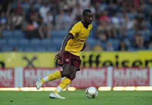 Sturm Graz V Arsenal 2010-11 Prints: Johan Djourou's Dominant Performance: Arsenal Crushes Sturm Graz 4-0, Austria 2010