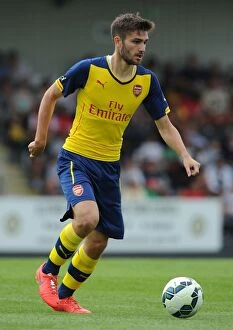 Images Dated 19th July 2014: Jon Toral in Action: Arsenal's Exciting Pre-Season Clash at Borehamwood