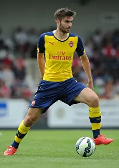 Boreham Wood V Arsenal Prints: Jon Toral in Action: Arsenal's Pre-Season Triumph over Borehamwood