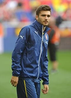 Images Dated 26th July 2014: Jon Toral: Arsenal Star Prepares for Action against New York Red Bulls in Pre-Season Friendly
