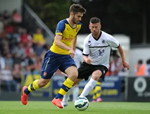 Boreham Wood V Arsenal Prints: Jon Toral Breaks Past Luke Garrard: Borehamwood vs Arsenal Pre-Season Clash