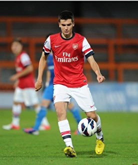 Arsenal U19 V Olympique De Marseille - NextGen 2012-13 Prints: Jon Toral's Dominant Performance: Arsenal's Victory over Marseille in the NextGen Series