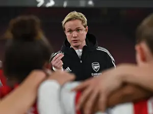 Arsenal Women V VfL Wolfsburg 2021-22 Prints: Jonas Eidevall and Arsenal Women Battle VfL Wolfsburg in UEFA Champions League Quarterfinal