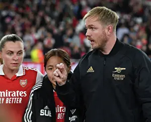 Arsenal Women V FC Zurich Frauen 2022-23 Prints: Jonas Eidevall Guides Arsenal Women at Emirates Stadium: UEFA Women's Champions League Clash vs FC Zurich