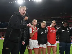 Arsenal Women V Juventus Women 2022-23 Prints: Jonas Eidevall Leads Arsenal Women Against Juventus in UEFA Champions League at Emirates Stadium (December 2022)